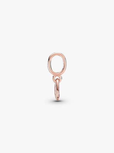 Red Pavé Tilted Heart Dangle Charm