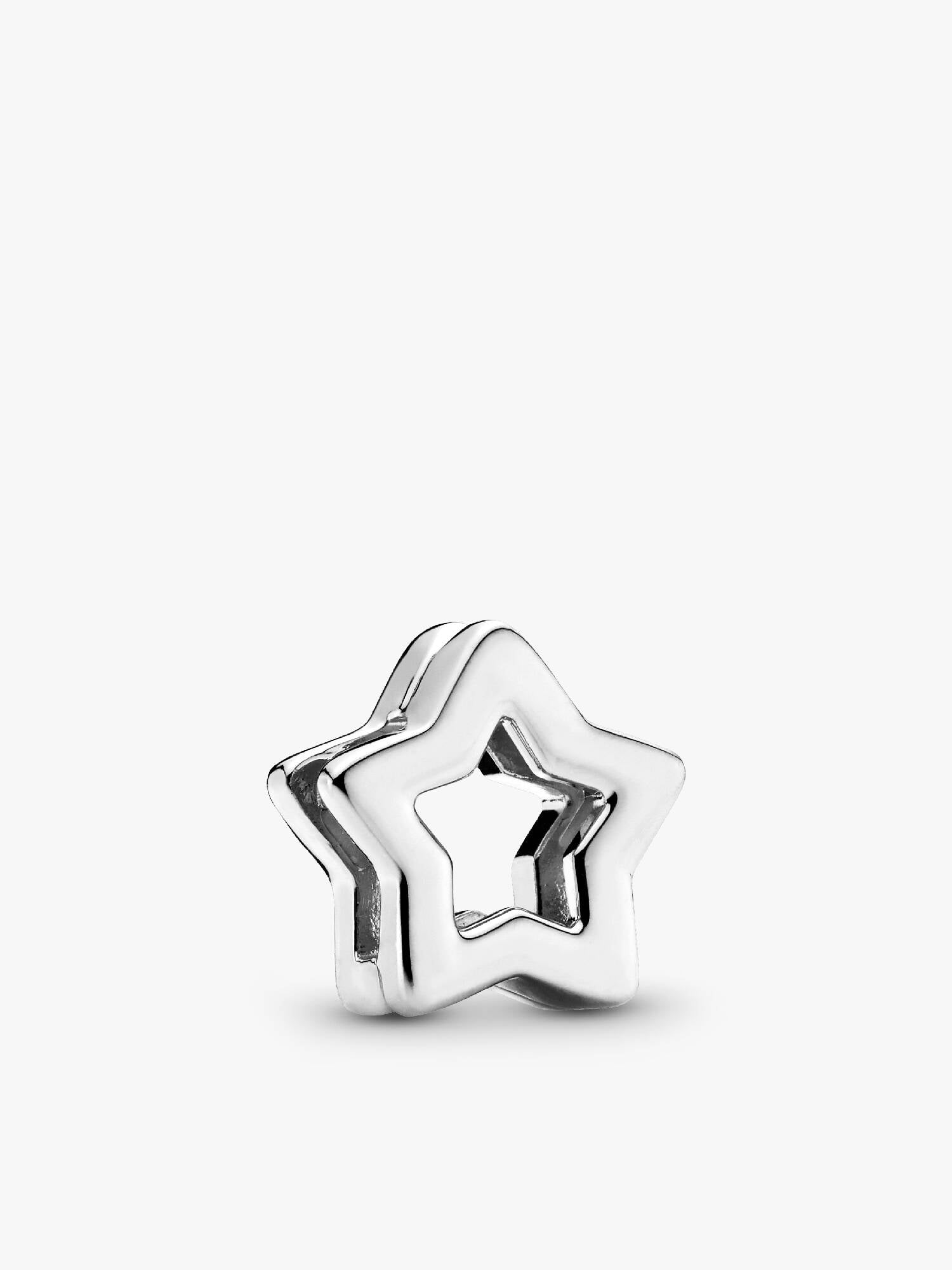 PANDORA Reflexions star silver clip charm