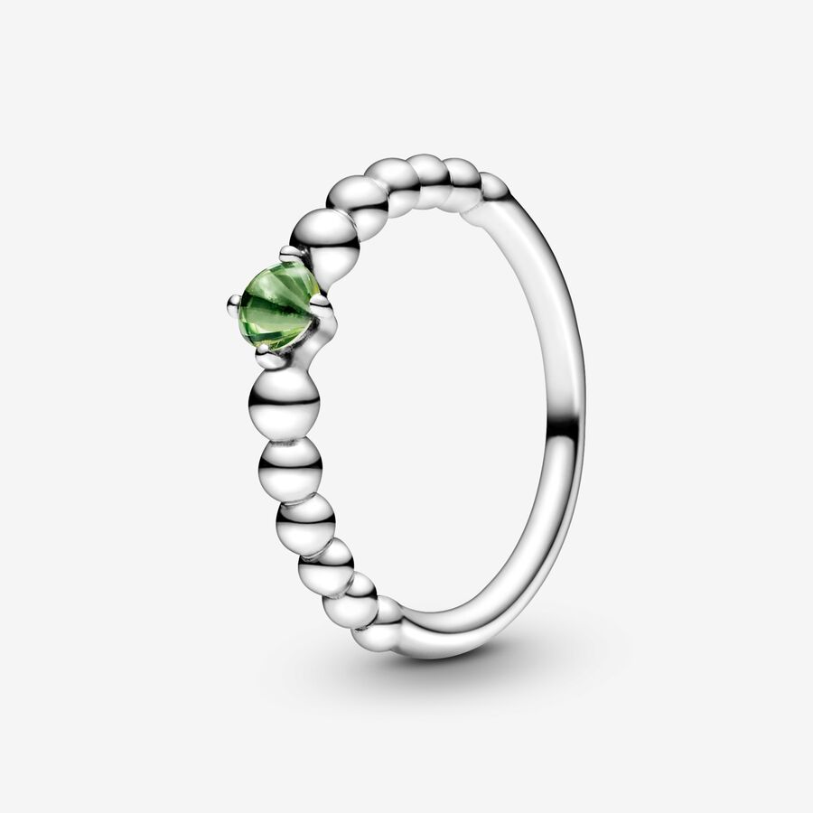Spring Green Beaded Ring image number 0