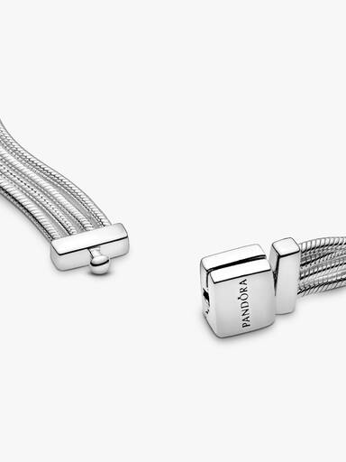 Pandora Reflexions multi snake chain silver bracelet