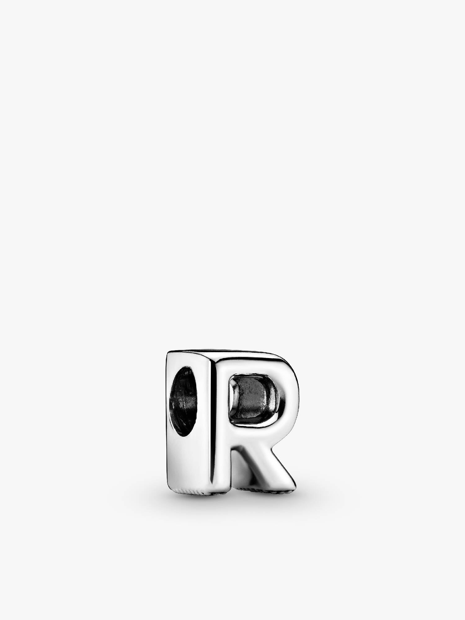Letter R silver charm