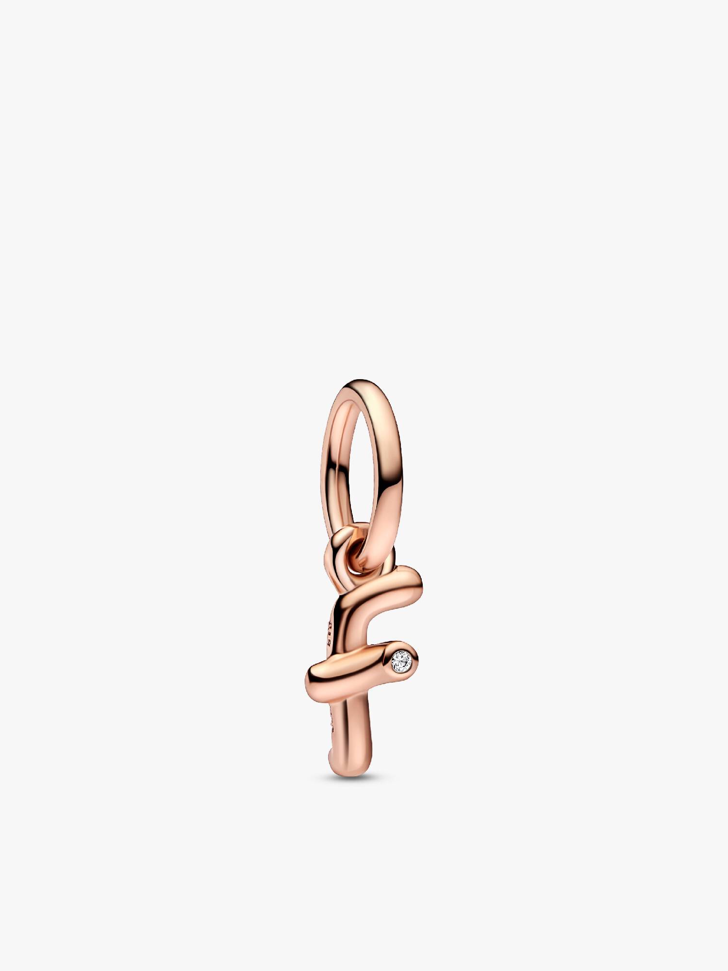 Letter f Script Alphabet Dangle Charm