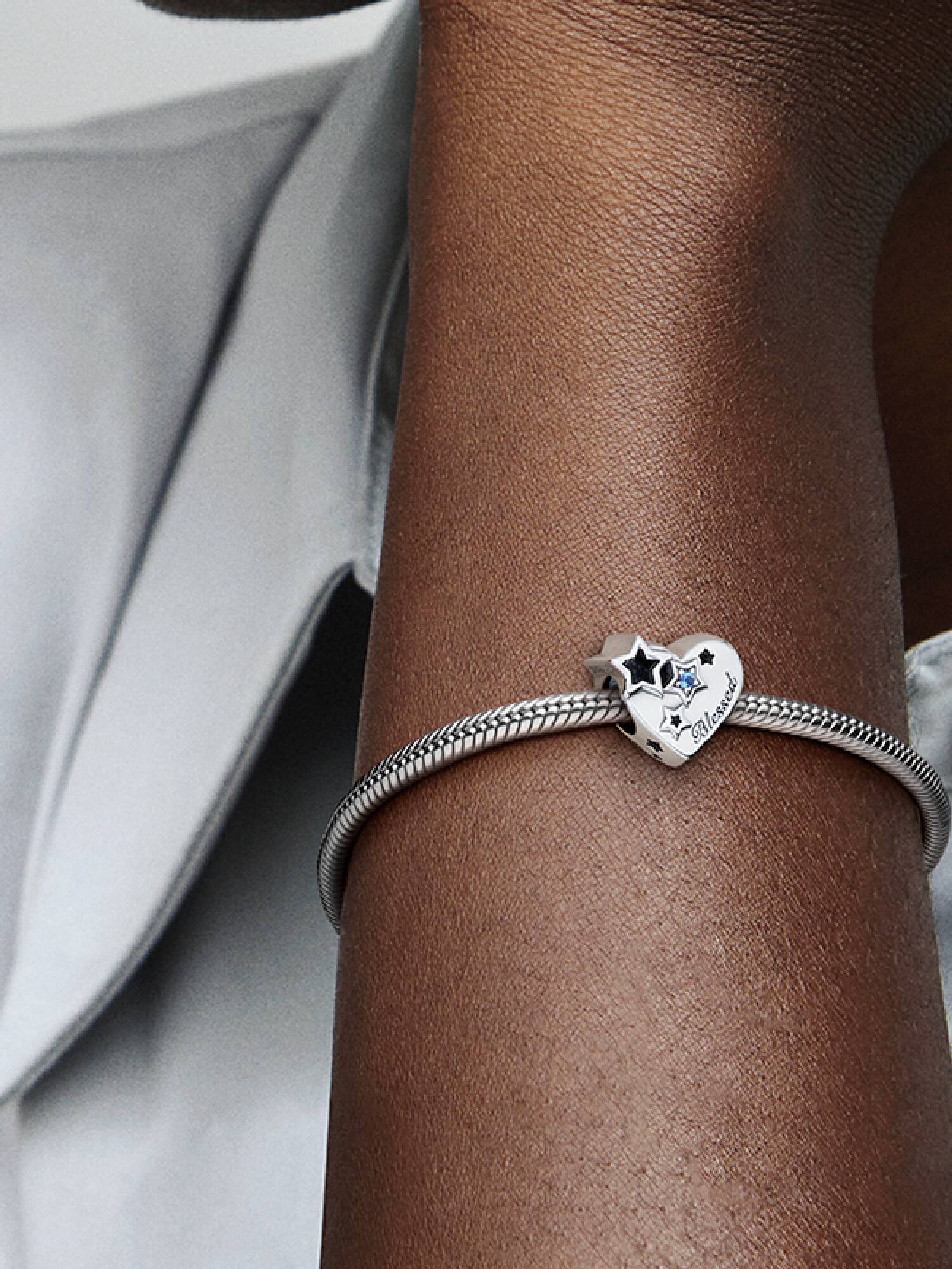 Thankful Heart & Stars Charm