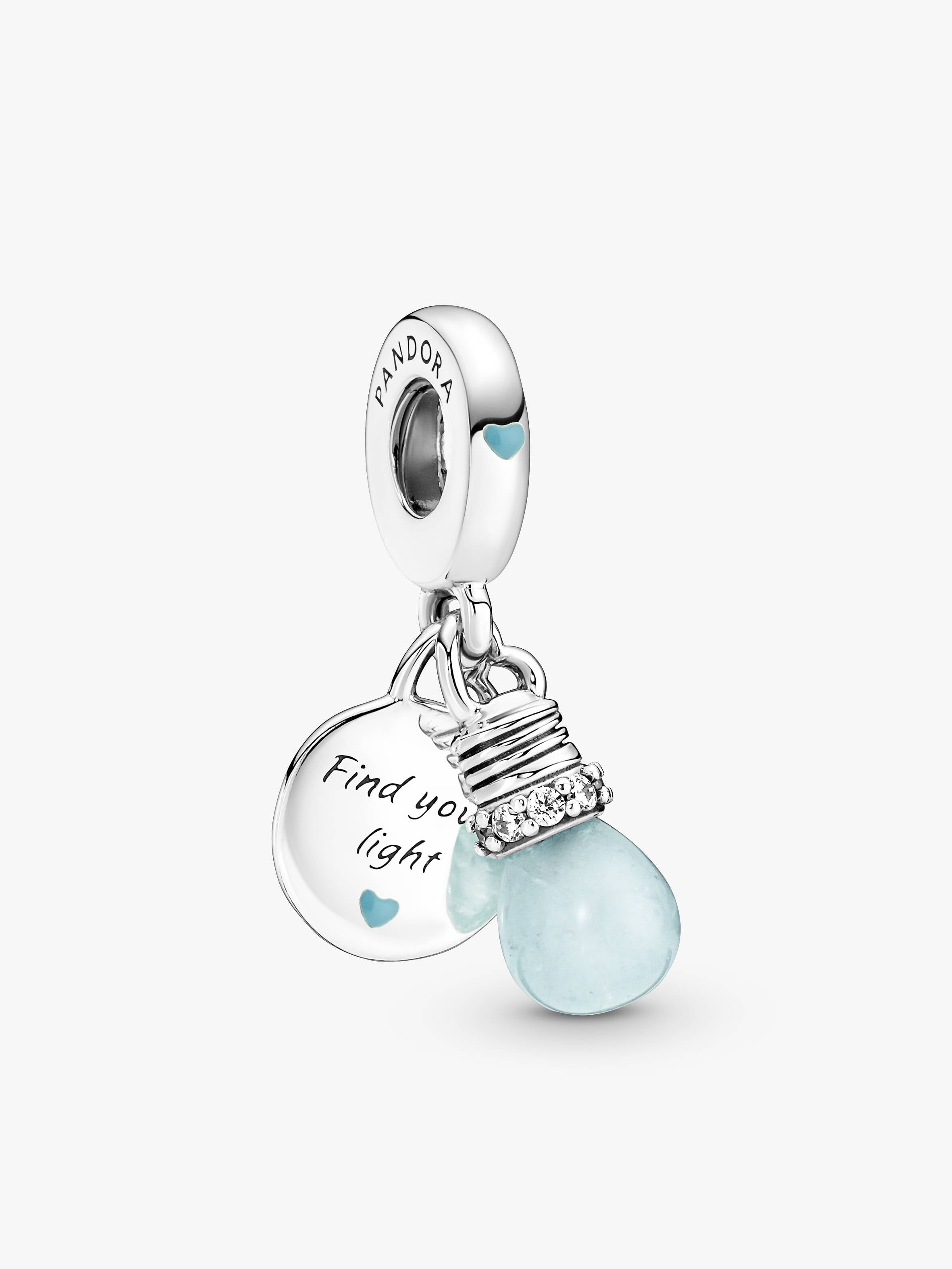 Glow-in-the-dark Lightbulb Double Dangle Charm
