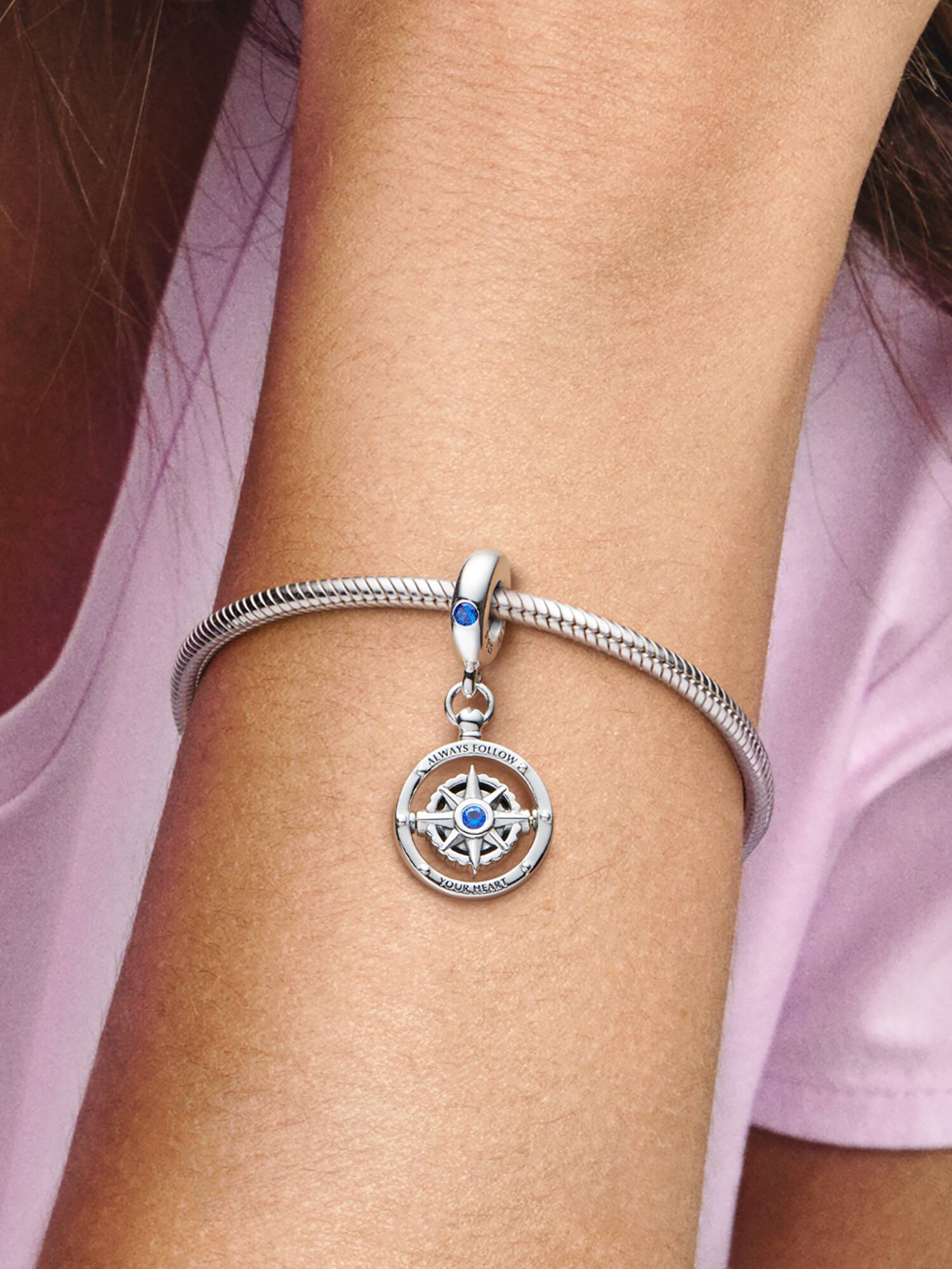 Spinning Compass Dangle Charm