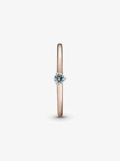 Light Blue Solitaire Ring