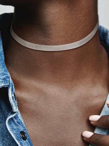 Pandora Reflexions Mesh Choker Necklace