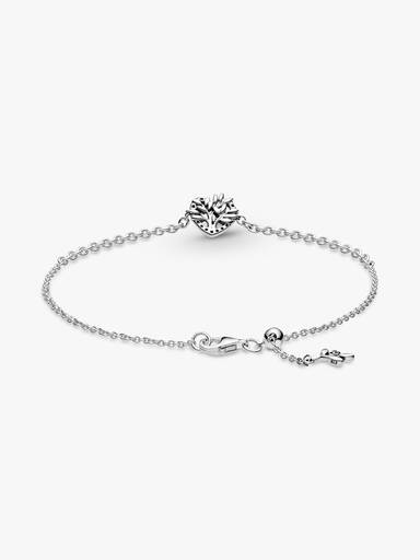 Heart Family Tree Chain Bracelet