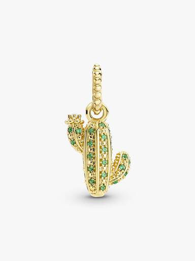 Sparkling Desert Cactus Pendant