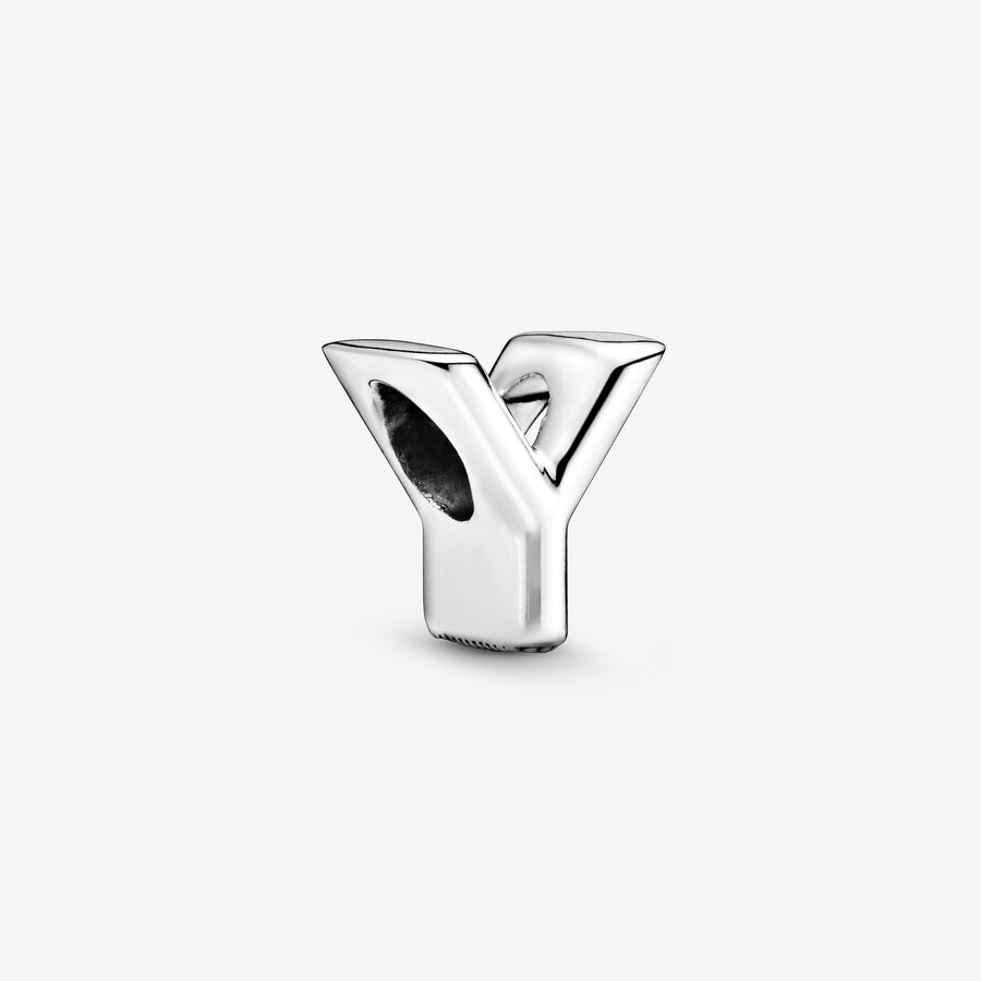 Letter Y silver charm image number 0