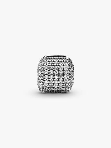 Pavé Barrel Clip Charm