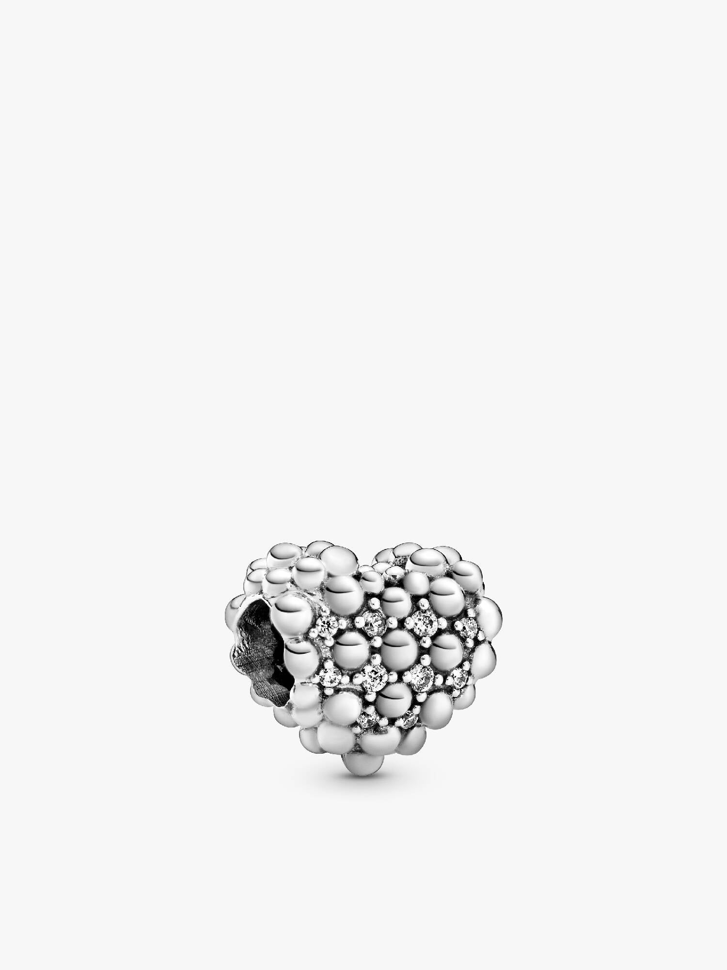 Beaded Sparkling Heart Charm