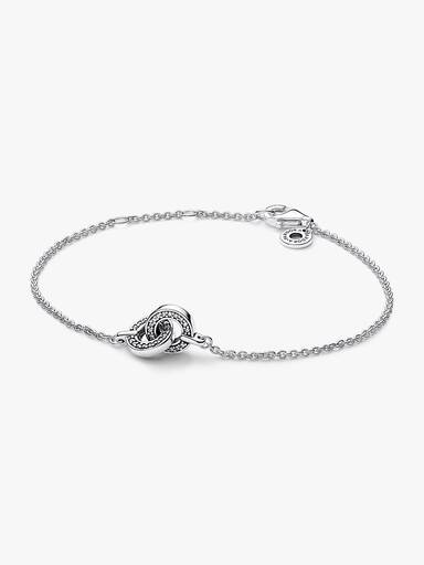 Pandora Signature Intertwined Pavé Chain Bracelet