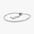 Rhodium plated silver bracelet with clear cubic zirconia Rhodium plated silver bracelet with clear cubic zirconia
