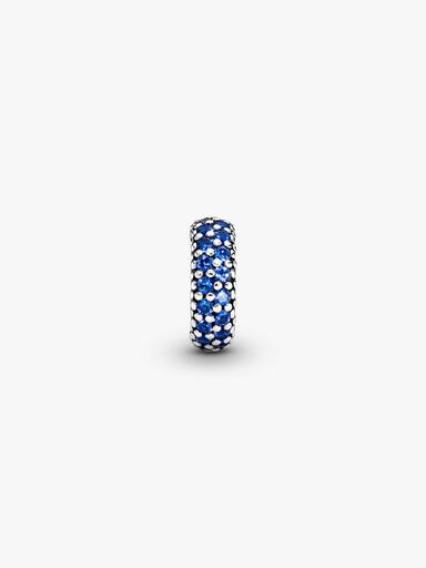 Blue Sparkle Spacer Charm