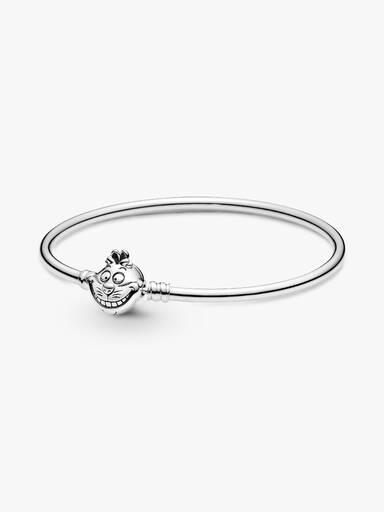 Disney Alice in Wonderland Cheshire Cat Clasp Pandora Moments Bangle