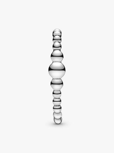 Row of Beads Single Stud Cuff Earring