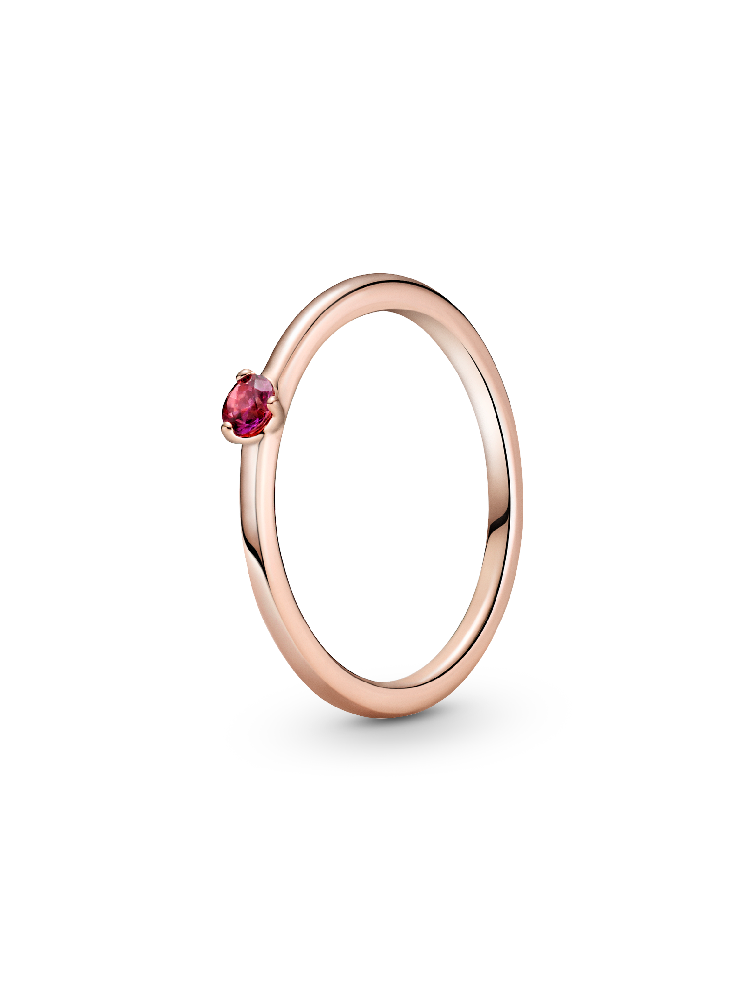 Red Solitaire Ring