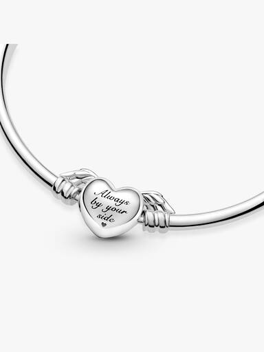 Pandora Moments Winged Heart Bangle