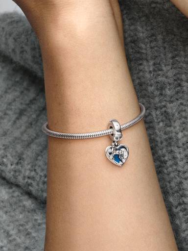 Disney Lady and the Tramp Heart Dangle Charm