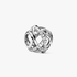 Openwork abstract silver charm with cubic zirconia Openwork abstract silver charm with cubic zirconia