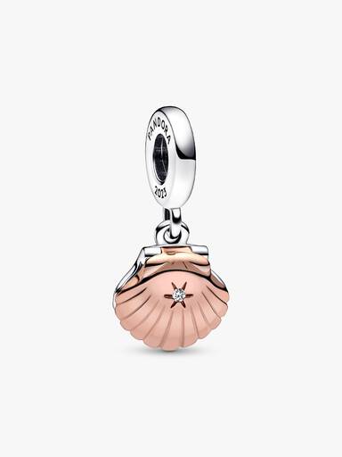Pandora Club 2023 Sea Shell & Treated Freshwater Cultured Pearl Dangle Charm