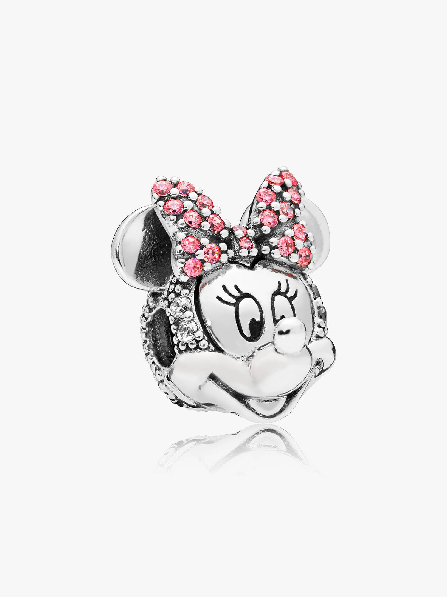 Disney Minnie Mouse Pink Pavé Bow Clip Charm