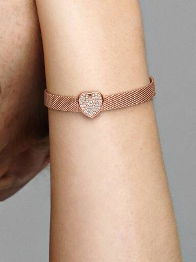 Pavé Heart Clip Charm