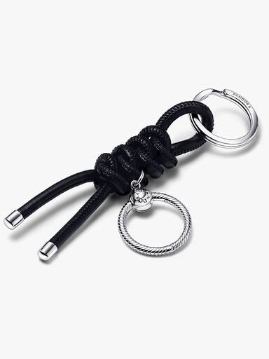 Pandora Moments Leather-free Fabric Charm Key Ring
