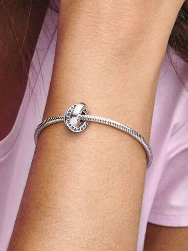 Logo & Heart Bands Spacer Charm