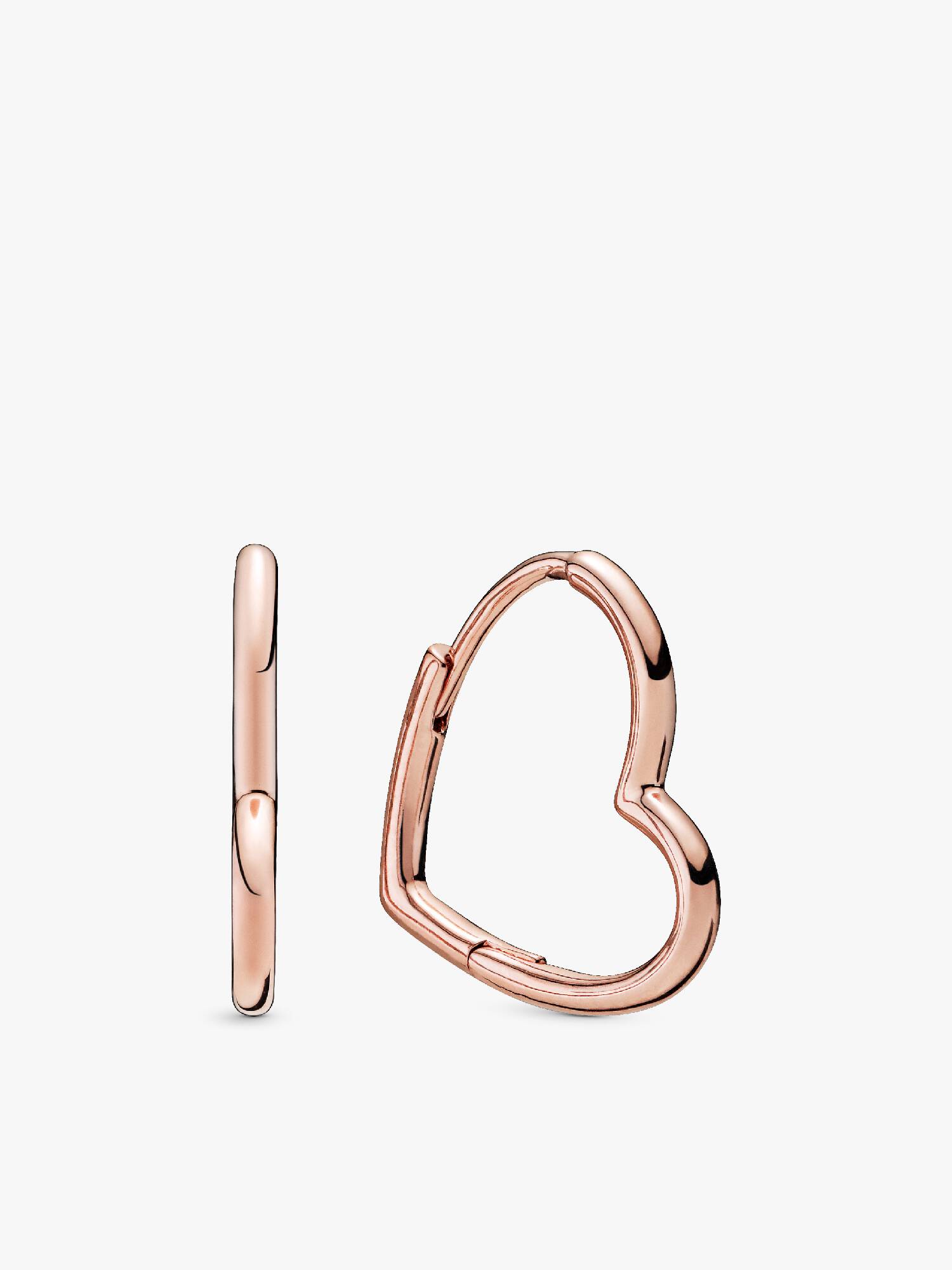 Asymmetric Heart Hoop Earrings