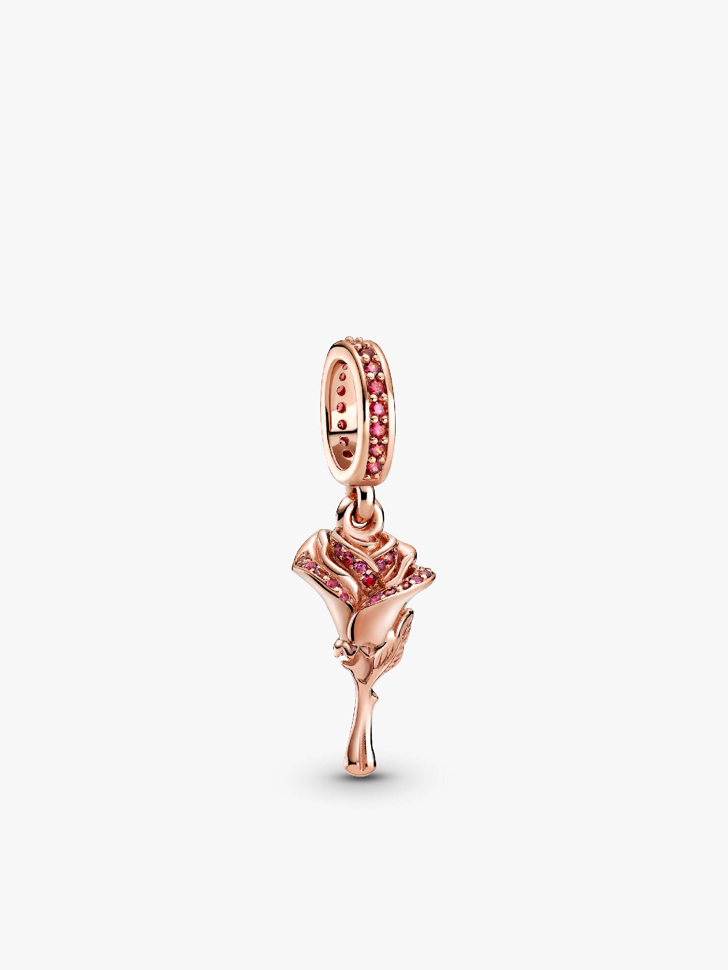 Rose Flower Dangle Charm