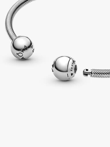 Pandora Moments Snake Chain Style Open Bangle