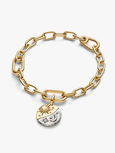 Sun and Moon Medallion Charm