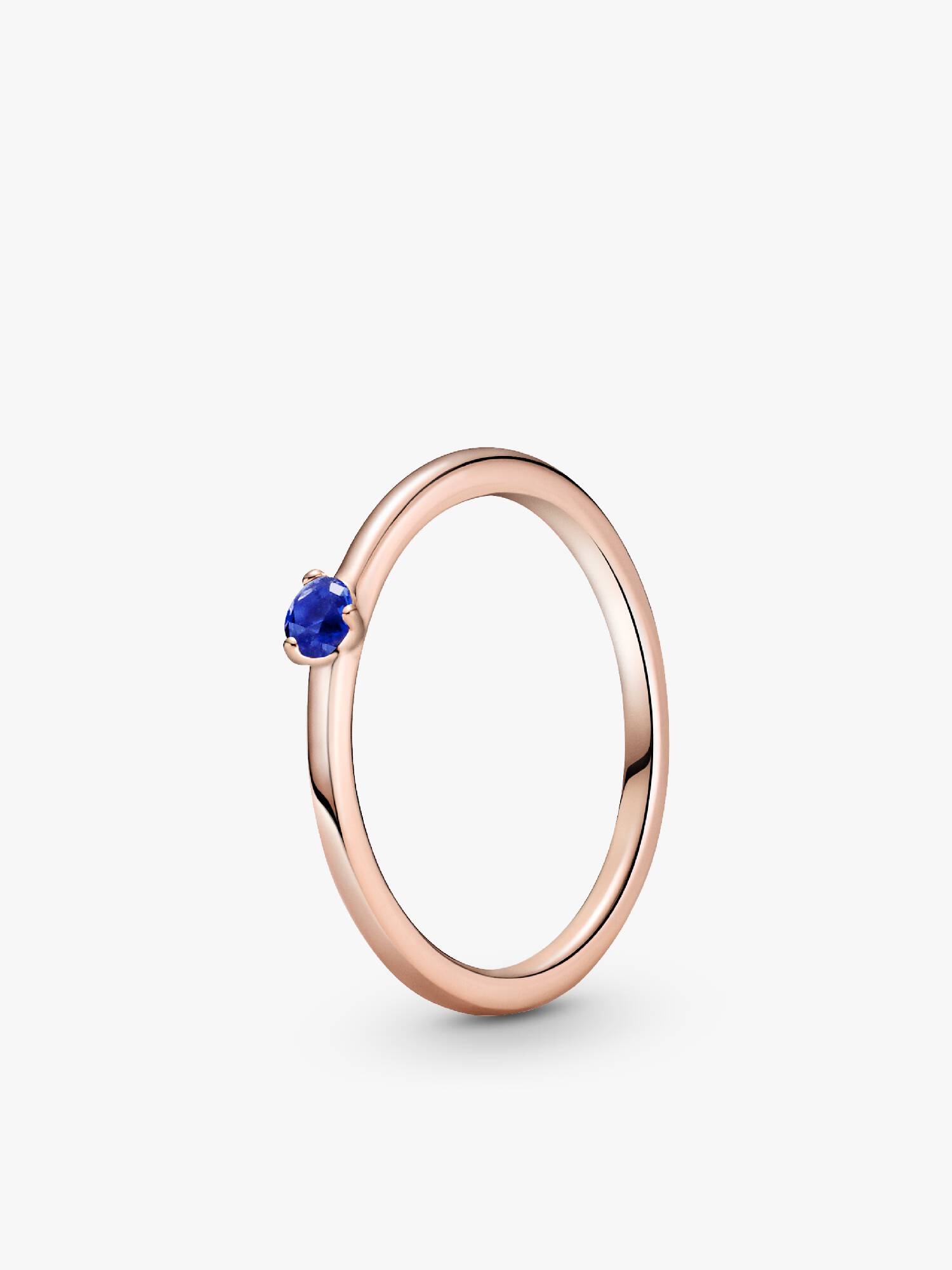 Stellar Blue Solitaire Ring