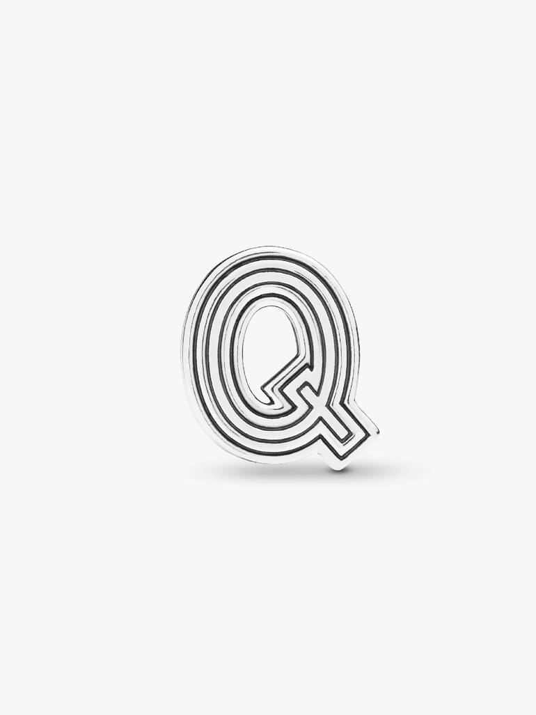 Pandora Reflexions letter Q silver clip charm