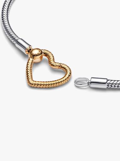 Heart Closure Snake Chain Bracelet