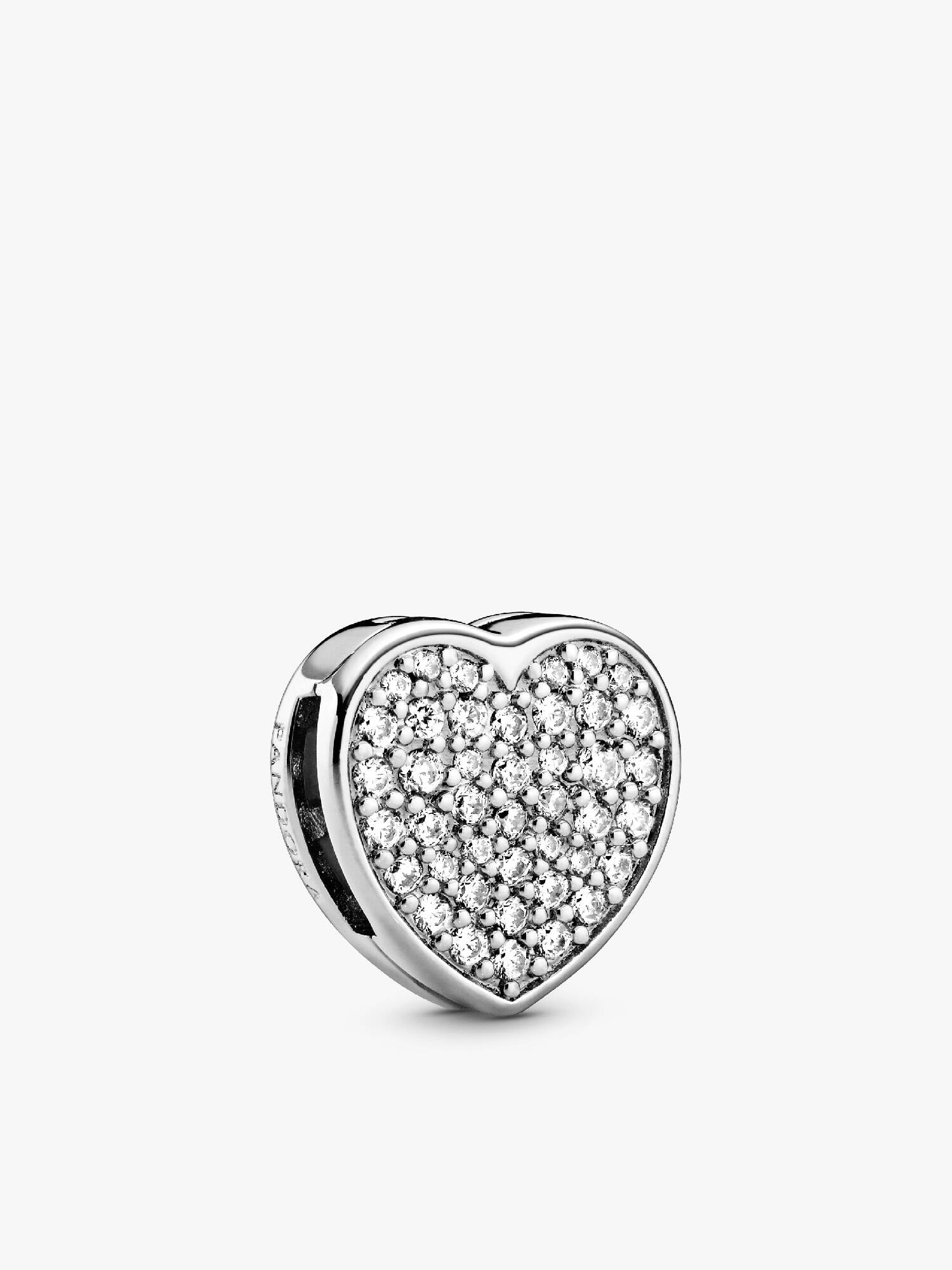Pavé Heart Clip Charm