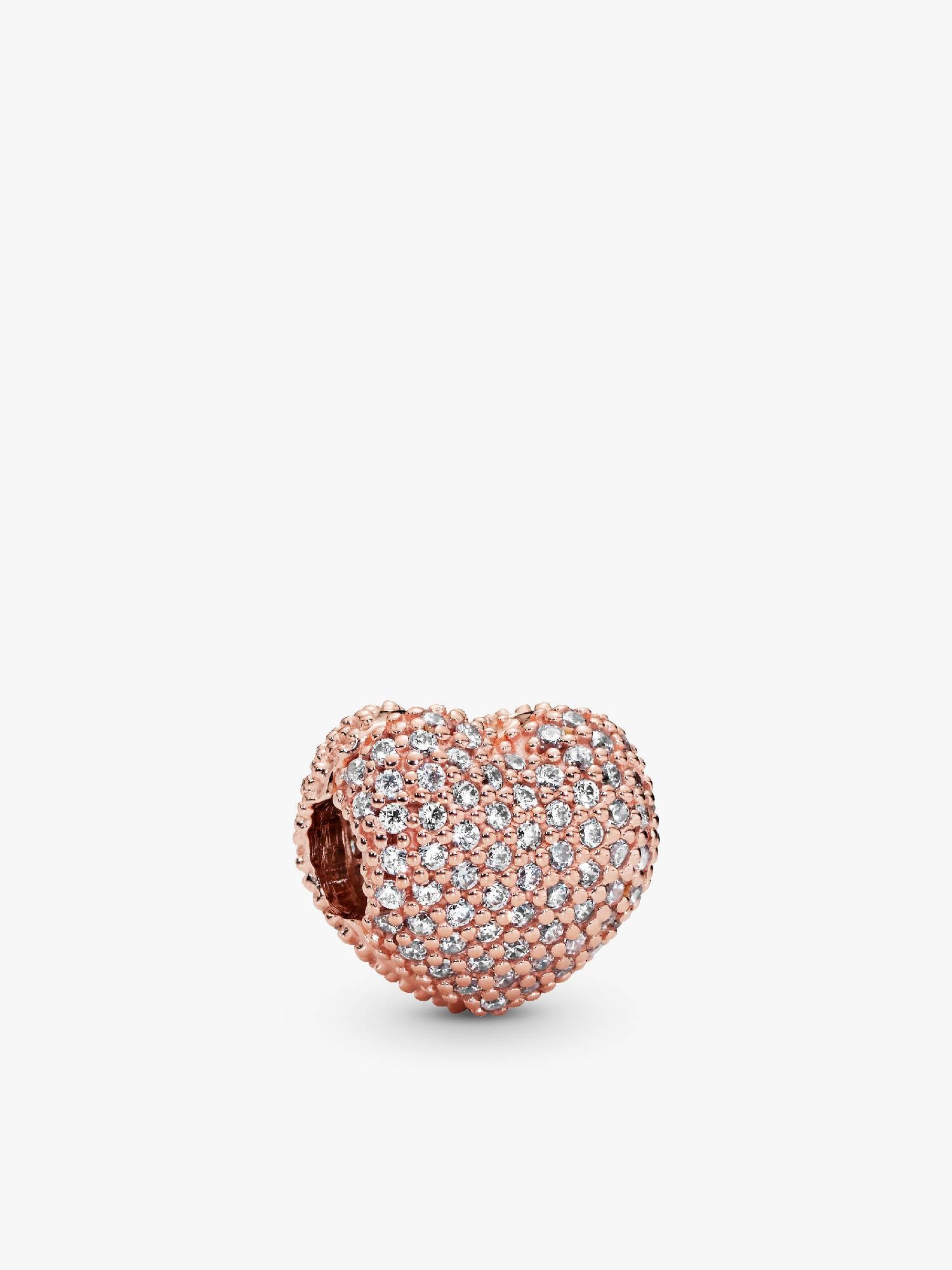 Pavé Heart Clip Charm