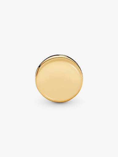 PANDORA Reflexions clip charm in 14k gold-plated with clear cubic zirconia