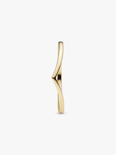 Wishbone 14k gold-plated ring