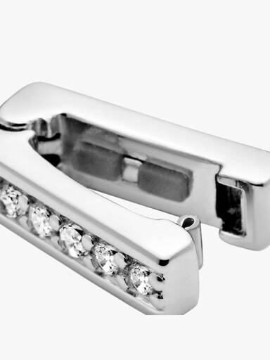 PANDORA Reflexions silver clip charm with clear cubic zirconia