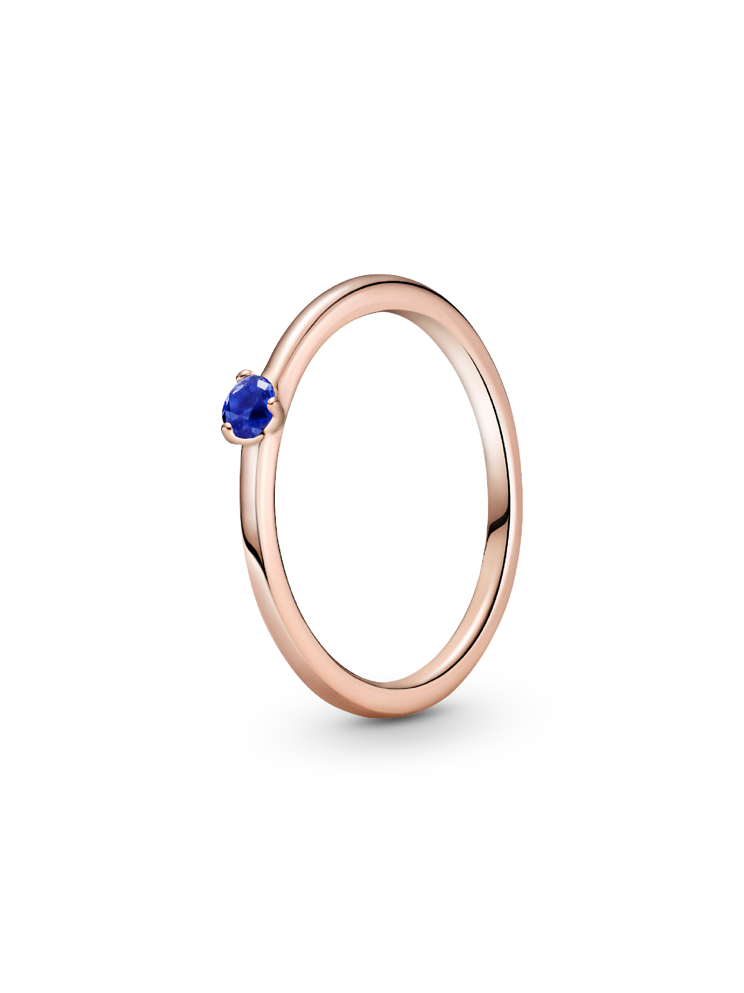 Stellar Blue Solitaire Ring