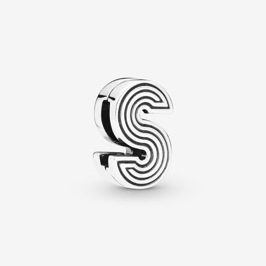Pandora Reflexions letter S silver clip charm image number 0