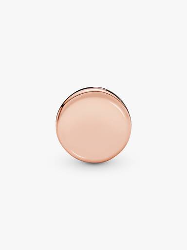 PANDORA Reflexions clip charm in 14k rose gold-plated with clear cubic zirconia