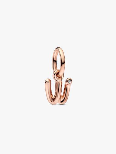 Letter w Script Alphabet Dangle Charm
