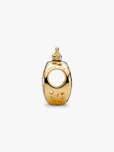 14k Gold-plated crown O charm