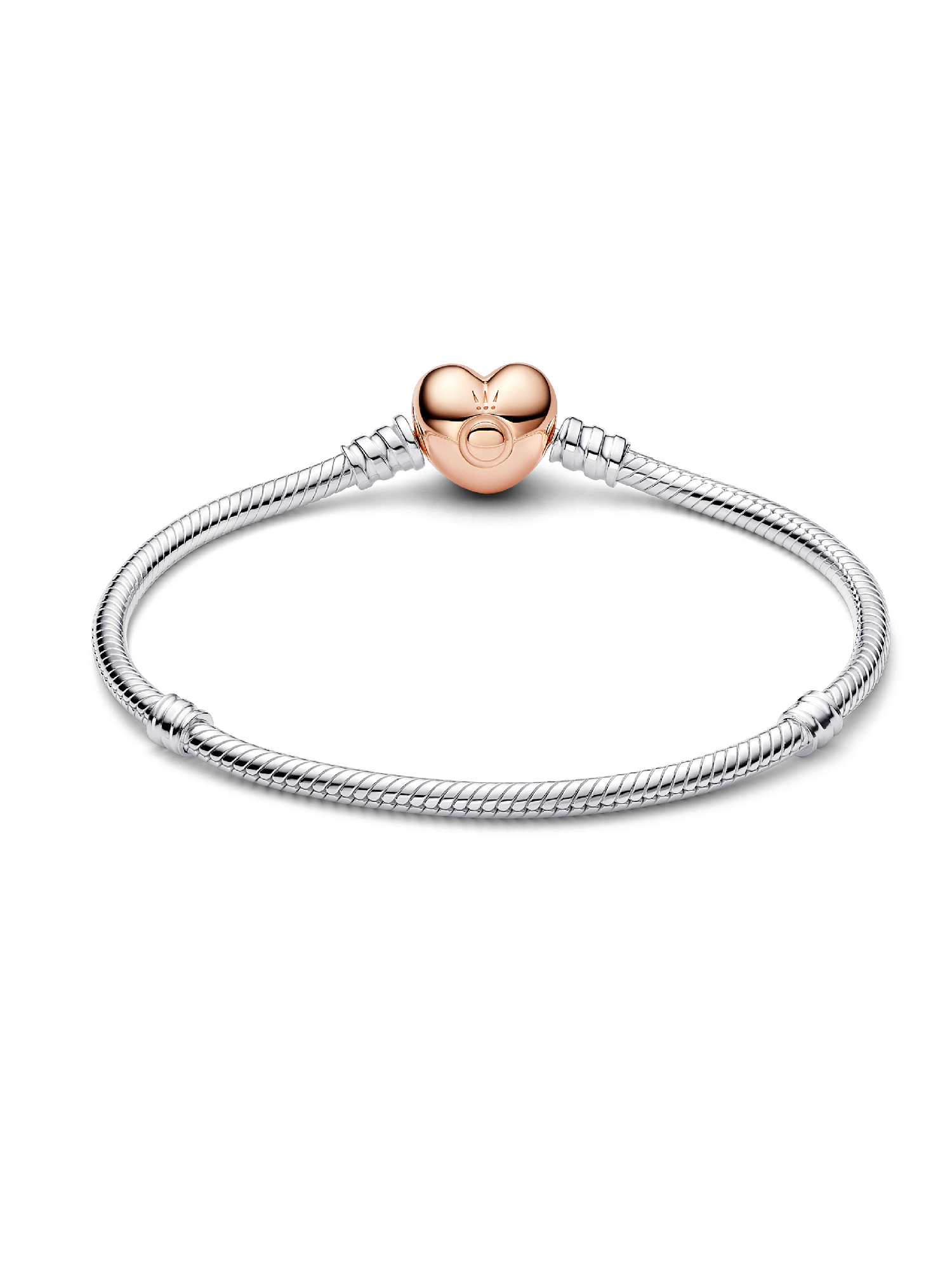 Heart & Snake Chain Bracelet | Two-tone | Pandora ZA