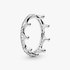 Crown silver ring with clear cubic zirconia Crown silver ring with clear cubic zirconia