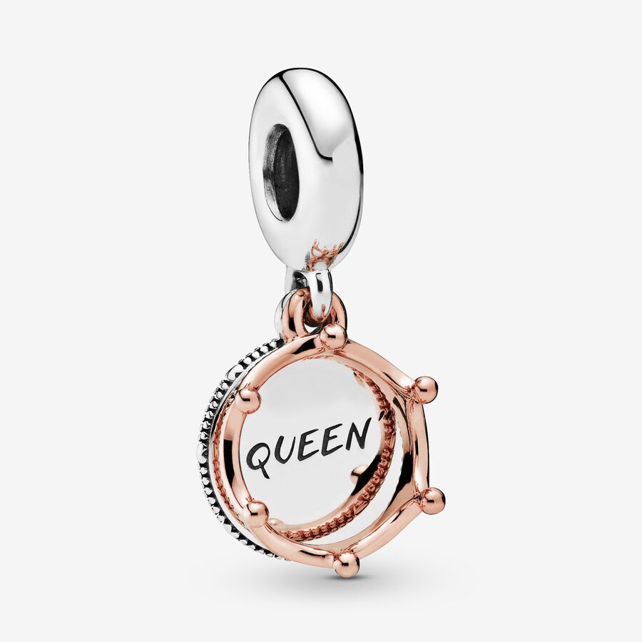 Queen & Regal Crown Dangle Charm image number 0